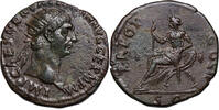 Trajan (98-117) Æ Dupondius Rom, 98/99. Abundantia thront auf Füllhörner... 207.24 US$  +  33.76 US$ shipping