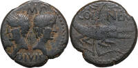 Augustus + Agrippa (27 BCE-14 CE) AE As Nemausus. B&uuml;sten / KROKODIL an P... 254.04 US$  +  45.03 US$ shipping