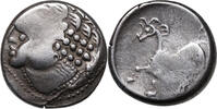 Ostnoriker, Augentyp-Stamm Typ AR Tetradrachme (2.-1.Jh. v.u.Z.) Kopf mit Diadem / aufgelöstes Pferd. Schöne Tönung VF-
