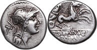 D. Iunius Silanus (91 BCE) AR Denar behelmter Romakopf, T / VICTORIA in ... 148.96 US$  +  45.03 US$ shipping