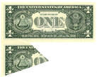 USA 1 Dollar 2003 Butterfly Cutting Error UNC