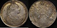 Russia very nicely preserved with an old golden patina Rubel 1734 XF