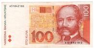 Croatia SCARCE FIRST ISSUE 100 Kuna 1993 VF