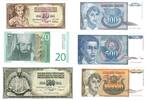 Yugoslavia  replacement series - set of 6 pieces UNC/AUNC 46.57 US$  +  23.29 US$ shipping
