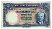 Latvia  50 Latu 1934 XF/XF+