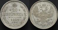 Russia 20 Kopecks 1869 UNC- 133.89 US$  +  23.29 US$ shipping