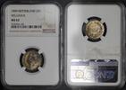 Netherlands 25 Cents 1849 NGC MS 63 337.64 US$  +  23.29 US$ shipping