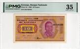 KATANGA 10 FRANCS 1960 PMG 35 92.50 US$  +  23.12 US$ shipping