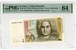 GERMANY 50 MARK 1989 PMG 64 138.74 US$  +  23.12 US$ shipping
