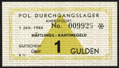 Netherlands 1 Gulden 1944 No. 009926 - star, no wmk UNC 346.86 US$  +  23.12 US$ shipping