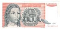 Yugoslavia 50 000 000 dinara ZA replacement -