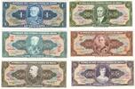 Brazil 1,2,5,10,20,50 Crizeiros set of 6 pieces UNC/XF 17.46 US$  +  23.29 US$ shipping