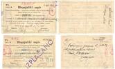Yugoslavia blagajniški zapis 1945 acknowledgements of palatability - set... 133.89 US$  +  23.29 US$ shipping