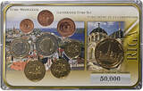 LETTLAND 3,88 € + Medaille KMS 2014 - KMS-Motivsatz in einem Hartplastik-Blister UNC