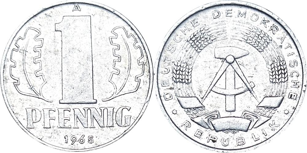 германия - гдр 1 пфенниг, 1968. Pfennig 1968. пфенниг гдр. 1 пфенниг 1950 германия "а". Pfennig 1968.