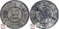 10 Centimes 1915 KÖNIGREICH BELGIEN J N609 - Ausgabe des Königreichs Belgien VZ-STG