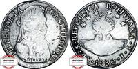 BOLIVIEN 8 Sueldos KM 24 - geprägt unter Simon Bolivar -