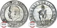 WEIMARER REPUBLIK 3 Reichsmark J 340 - Schwurhand -