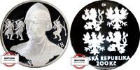 TSCHECHIEN 200 Kronen KM 56 - Emil Holub - im Etui / gekapselt -