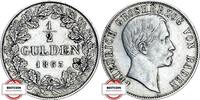 BADEN 1/2 Gulden AKS 127 - Großherzog Friedrich -