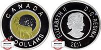 5 $ 2011 KANADA KM 1130 - Full Buck Moon - Originalbox incl. Zertifikat PP