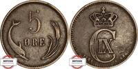 5 Öre 1884 Dänemark KM 75 - Kursmünze SS-VZ