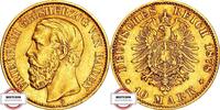 BADEN 10 Mark J 186 - geprägt unter Großherzog Friedrich I. -