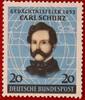 BUND 20 Pfennig Michel 155 - 100. Jahrestag der Landung von Carl Schurz in Amerika -