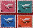 BUND 5/10/15/20 Pfennig Michel 206-208 - Flugdienstbeginn der Deutschen Lufthansa -