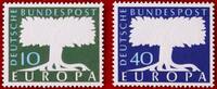BUND 10/40 Pfennig Michel 268-269 - Europa -