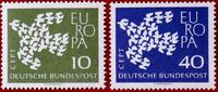 BUND 10/40 Pfennig Michel 367-368 - 15. Februar Europa -