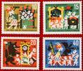 BUND 10+5/15+5/20+10/40+20 Pfennig Michel 408-411 - Märchen der Brüder Grimm -