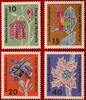 BUND 10/15/20/40 Pfennig Michel 392-395 - Briefmarkenausstellung Flora und Philatelie -