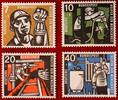 Deutschland 7+3/10+5/20+10/40+10 Pfennig Michel 270-273 - Wohlfahrt: Kohlebergbau -
