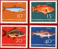 Deutschland 10+5/15+5/20+10/40+20 Pfennig Michel 412-415 - Jugend: Fische -