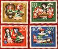 Deutschland 7+3/10+5/20+10/40+20 Pfennig Michel 385-388 - Wohlfahrt: Märchen der Brüder Grimm -