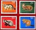 Deutschland 10+5/20+10/30+15/50+25 Pfennig Michel 549-552 - Jugend: seltene Tiere -