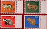 Deutschland 10/20/30/50 Pärchen Michel 529-532 - Jugend: Pelztiere -