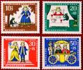 Deutschland 10+5/20+10/30+15/50+25 Pfennig Michel 523-526 - Wohlfahrt der Brüder Grimm -