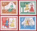 Deutschland 10+5/20+10/30+15/50+25 Pfennig Michel 485-488 - Wohlfahrt: Märchen derBrüder Grimm -