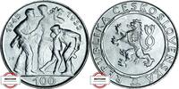 100 Korun 1955 TSCHECHIEN KM 45 - Begrüßung der Kriegsheimkehrer - Variante JB STG-