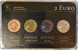 8 €  ÖSTERREICH 4 X 2 €  Edelmetall-Set 2012 Prestige-Coincard UNC