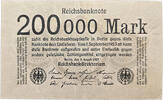 200.000 Mark 1923 WEIMAR Reichsbanknote 2000.00 Mark 1923  KN OHNE II-