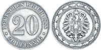 KAISERREICH 20 Pfennig J 6 - Kursmünze aus dem Kaiserreich -