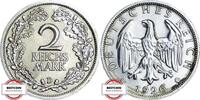WEIMARER REPUBLIK 2 Mark J 320 - Kursmünze - TOP -