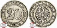 20 Pfennig 1888 E KAISERREICH J 6 - Kursmünze aus dem Kaiserreich SS+