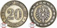 20 Pfennig 1888 A KAISERREICH J 6 - Kursmünze aus dem Kaiserreich SS+