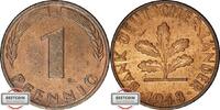 BRD 1 Pfennig 1948 D J 376 - Kursmünze BDL VZ-STG 43.41 US$ Tax included +  11.73 US$ shipping