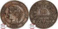 FRANKREICH 10 Centimes KM 815.2 - Belorbeertes Bildnis der Ceres -