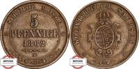 SACHSEN 5 PFENNIGE AKS 151 - Sachsenross -